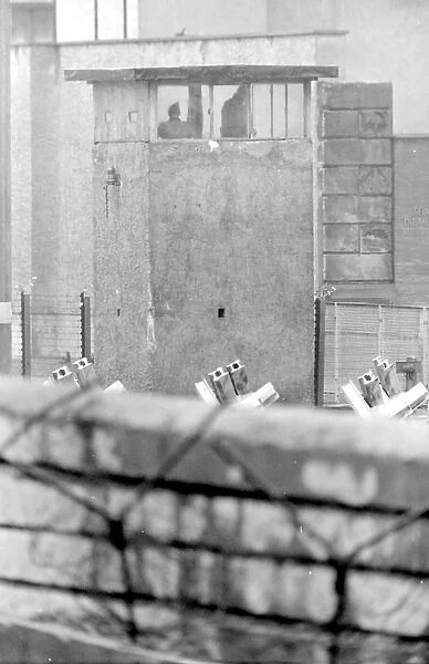 Observation post near Berlin Wall, Berlin, Germany