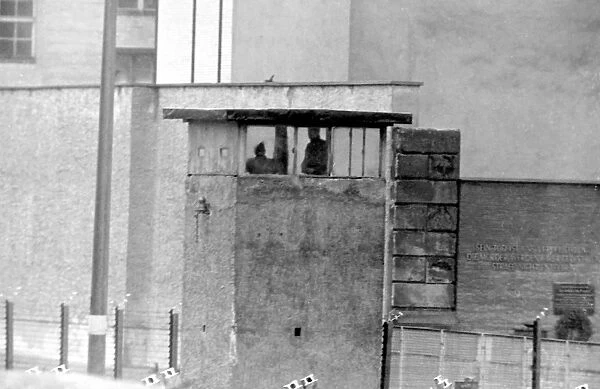 Observation post near Berlin Wall, Berlin, Germany