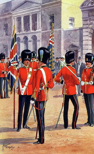 Officers with Colours, Royal Dublin Fusiliers
