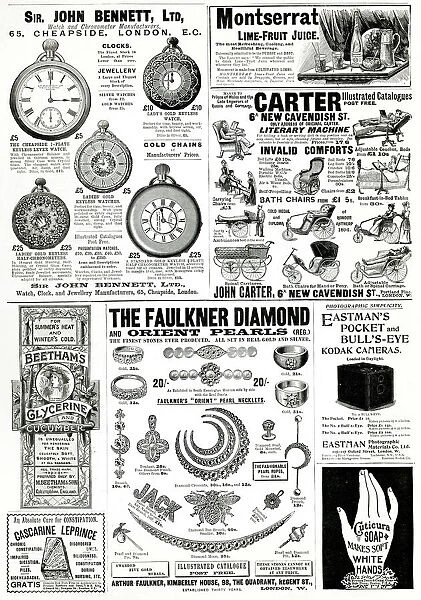 Page of Victorian adverts 1897