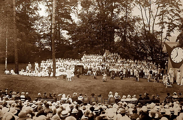 Pageant or play at Bournville Village in the 1920s
