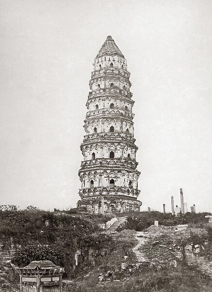 Pagoda, Soochow (Suzhou) China, circa 1880s