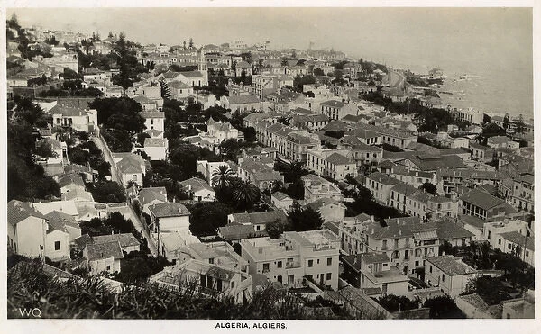 Panoramic View of a section of Algiers, Algeria