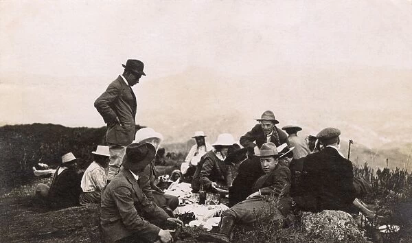 People picnicking, Cuenca, Ecuador, South America