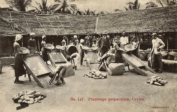 Plumbago preparation, Ceylon (Sri Lanka)