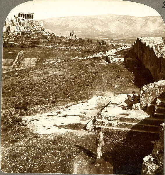 The Pnyx where Demosthenes spoke, Athens