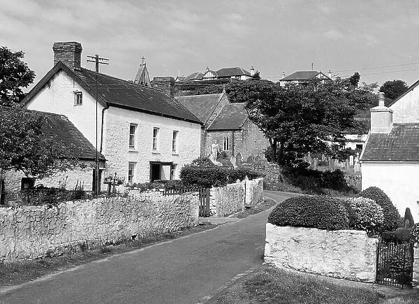 Port Eynon, Glamorgan, Wales, a typical stone-built village in the Gower Penninsula