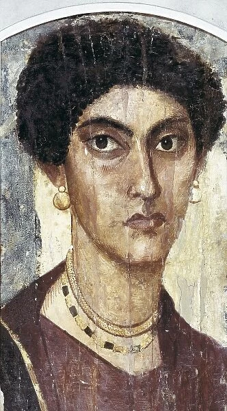 Portrait of woman. 4th c. Roman art. Late Empire