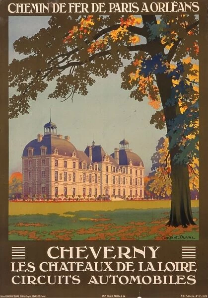 Poster advertising Cheverny