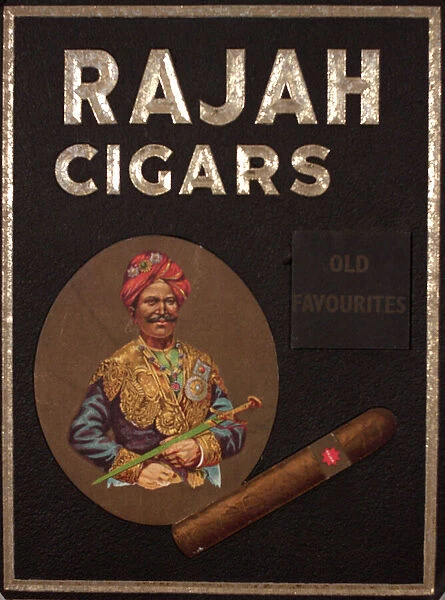 Poster advertising Rajah Cigars