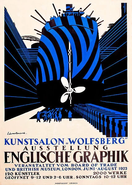 Poster, exhibition of English Graphic Art, Zurich