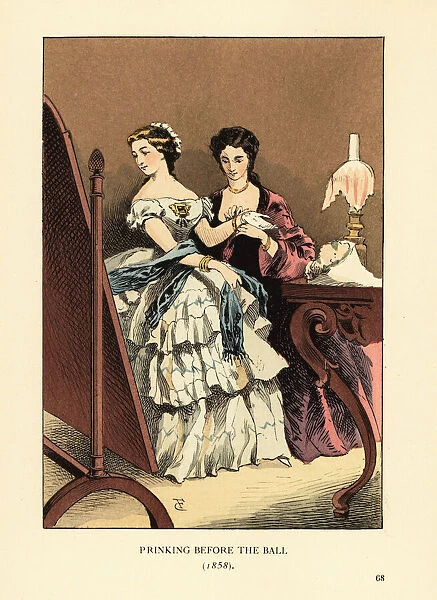 Prinking before the ball, 1858
