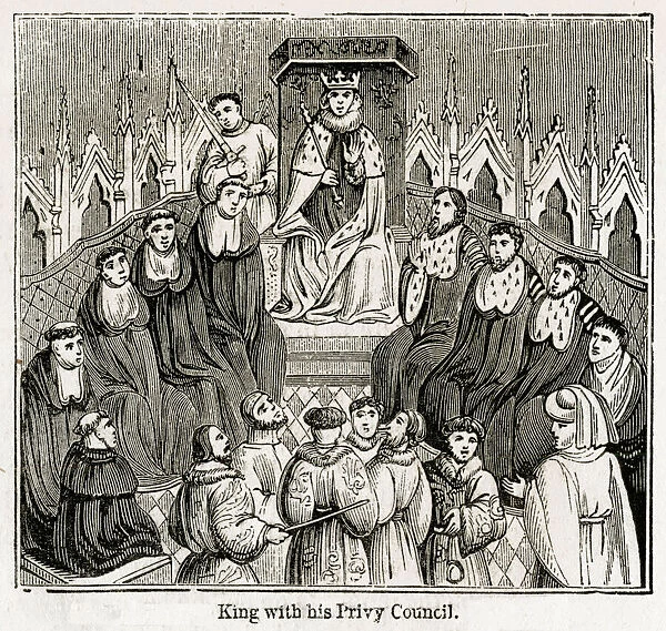 Privy Council seated around Henry V