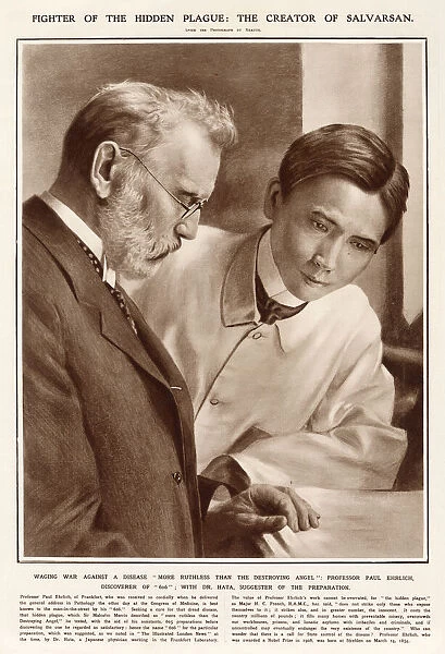 Professor Paul Ehrlich (1854 - 1915), Nobel Prize-winning German Jewish physician