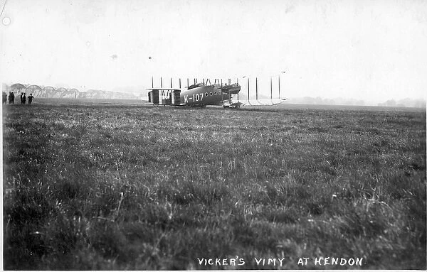 The prototype Vickers Vimy Commercial K-107 at Hendon