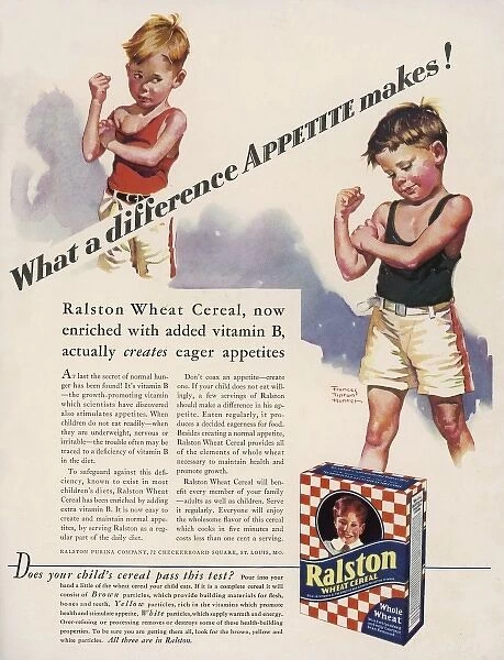 Ralston Wheat Cereal Ad