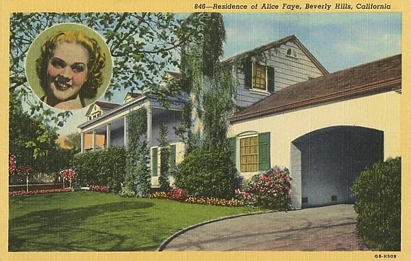 Residence of Alice Faye, Beverly Hills, California, USA