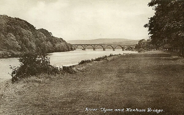 River Tyne And Hexham Bridge Northumberland M