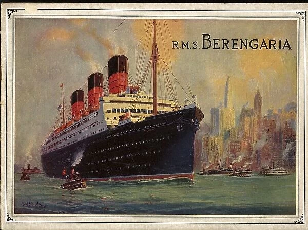 RMS Berengaria, cover design, promotional brochure