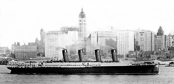 RMS Mauretania in New York, USA