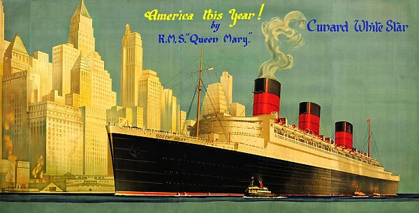 RMS Queen Mary - giant poster
