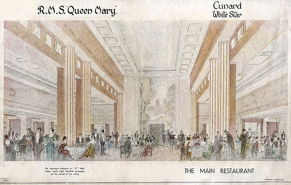 RMS Queen Mary - The Main Restaurant