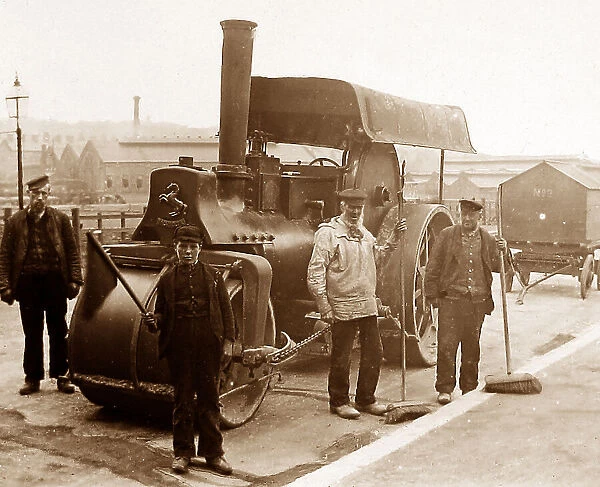Road repair gang Victorian period