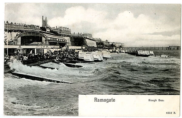 Rough sea at Ramsgate, Kent