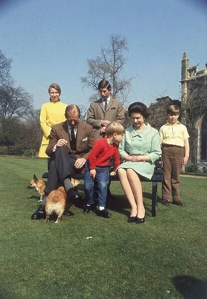 Royal family at Windsor, 1968
