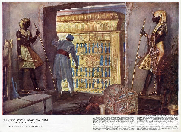 The royal shrine within the tomb of Tutankhamen