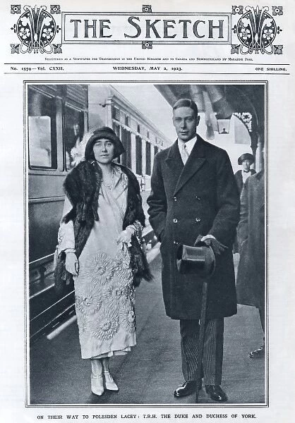 Royal Wedding 1923 - T. R. H depart on honeymoon
