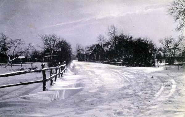 Rural Snow Scene, Stamford, Lincolnshire