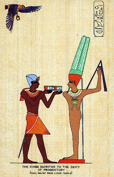 Sacrifice of Pharaoh Rameses II to the Gods of Posterity