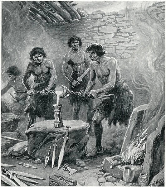 Scene in a Bronze Age foundry