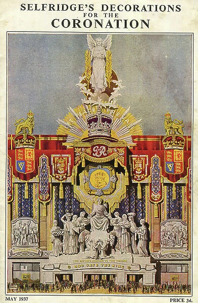 Selfridge's Decorations for the Coronation of King George VI