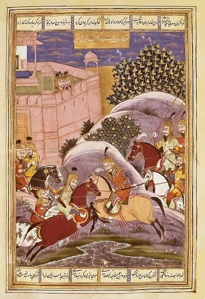 Shahnameh. The Book of Kings. 16th c. Combat