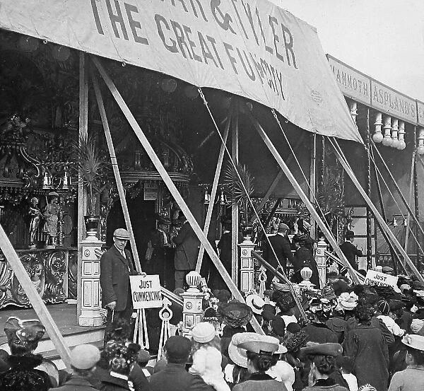 Side-show at a Victorian fair