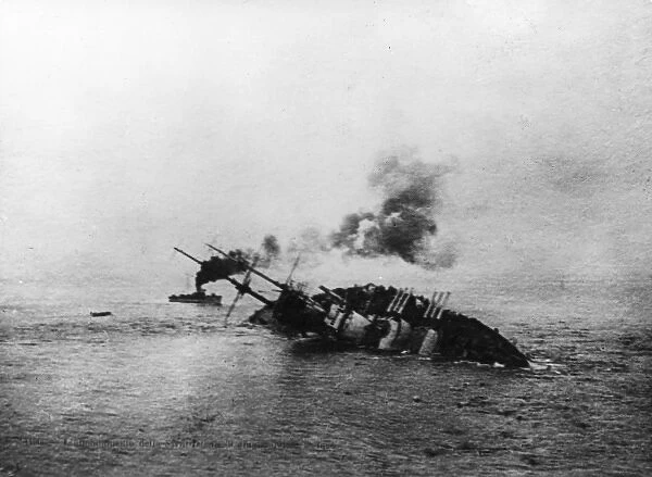 Sinking of SMS Szent Istvan, Austrian battleship, WW1