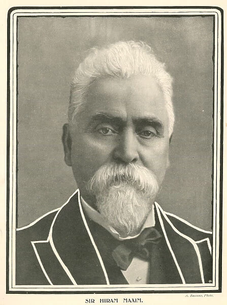 Sir Hiram Maxim, inventor of the automatic gun