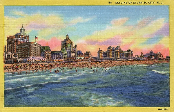 Skyline of Atlantic City, New Jersey, USA