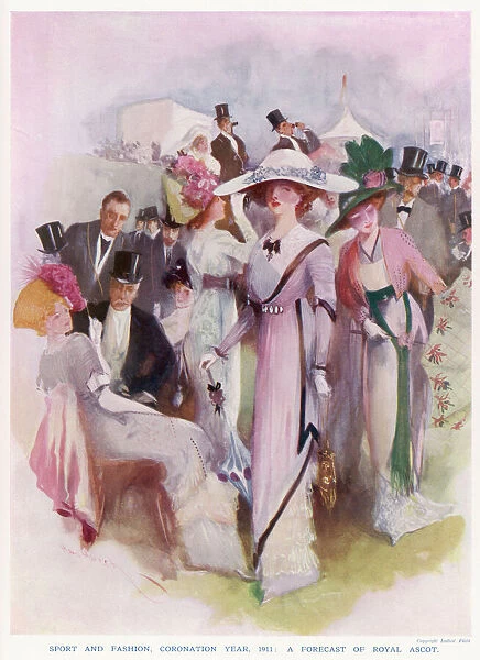Social Scene Ascot 1911