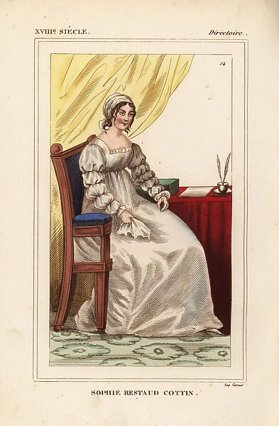 Sophie Ristaud Cottin, French writer, 1770-1807