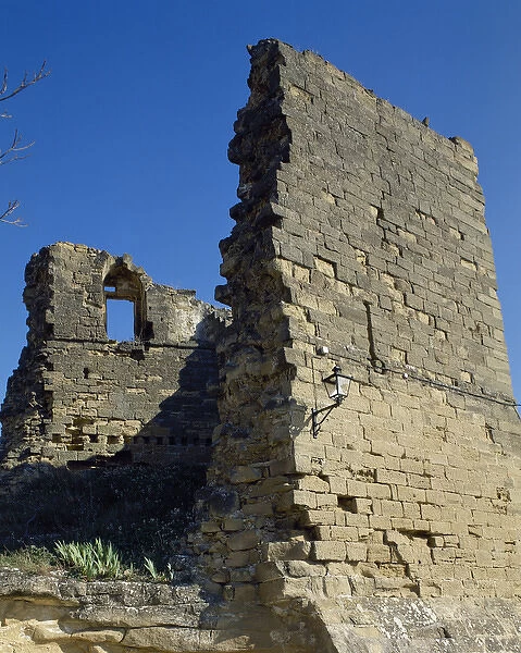 Spain. La Rioja. Briones. Castle. Ruins