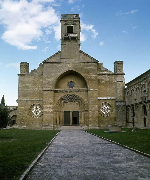 Spain, Navarre, Carcastillo. Monastery of La Oliva