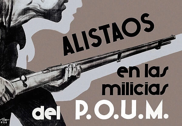 Spanish Civil War (1936-1939). Alistaos en las