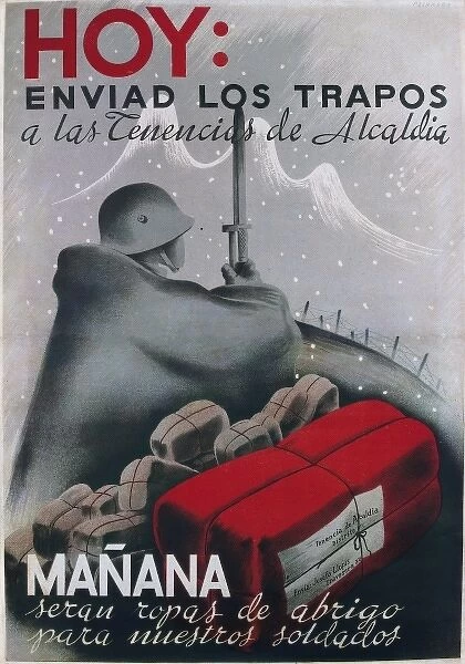Spanish Civil War (1936-1939). Hoy enviad los