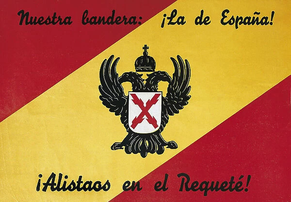 Spanish Civil War (1936-1939). Nuetra bandera