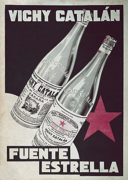 Spanish Civil War. Advertising poster from