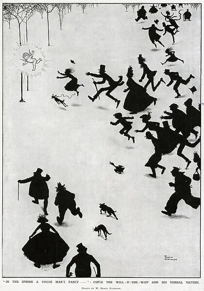 In the Spring a Young mans Fancy by Heath Robinson