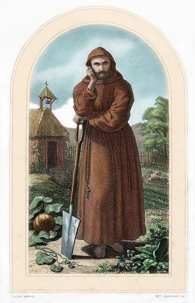 St. Fiacre. Irish hermit monk born in 7th century